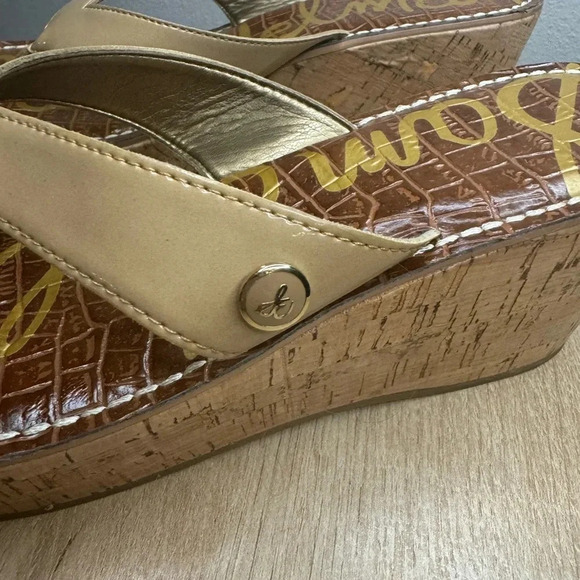 Sam Edelman Romy Platform Wedge Cork Sandal - Picture 9 of 12